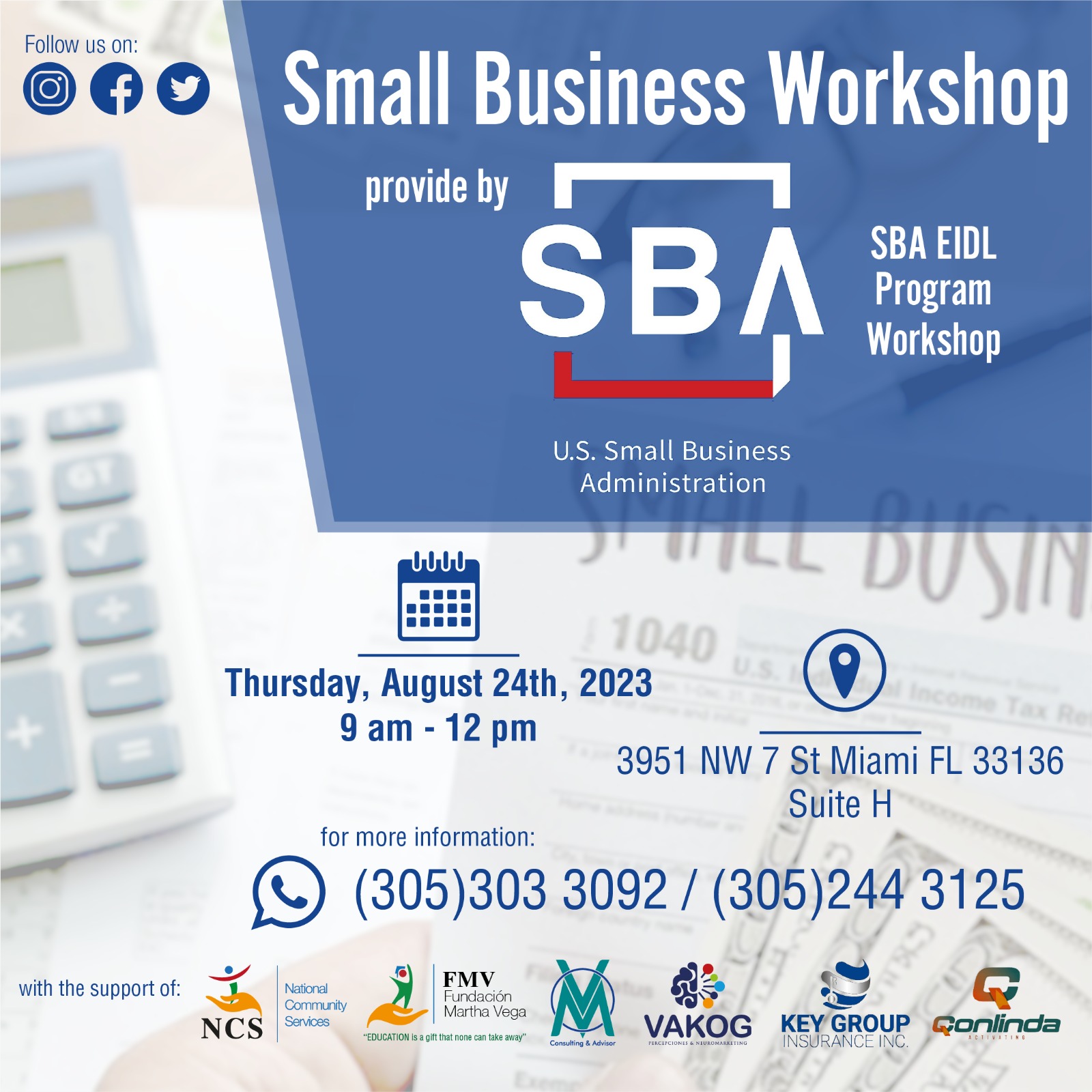 SBA Small Business Workshop: 